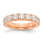 14k Rose Gold 2 carat Lab Grown Diamond VS/SI+ G+ Complete Wedding Band