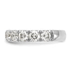 14k White Gold 2 carat Lab Grown Diamond VS/SI+ G+ Complete Wedding Band