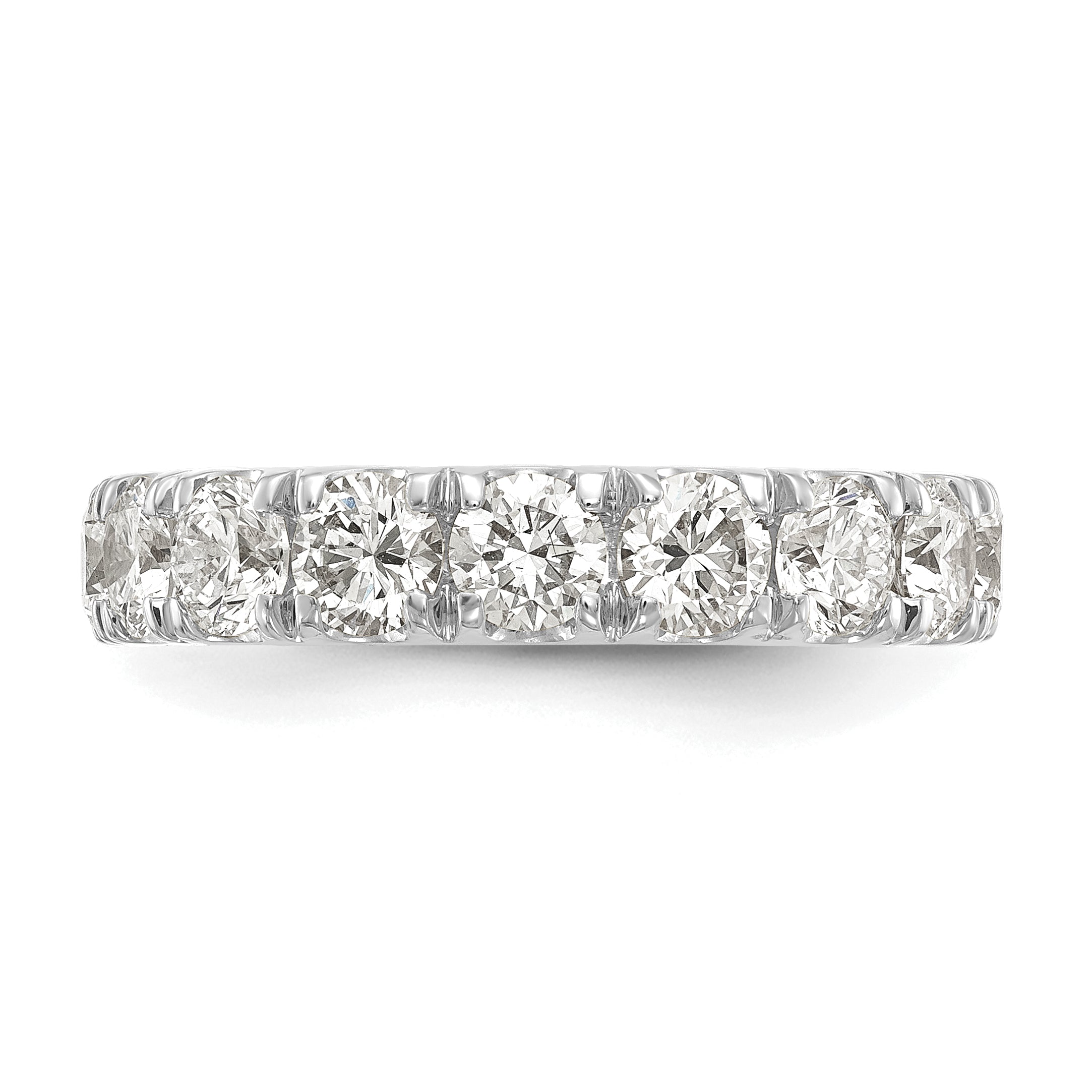 14k White Gold 2 carat Lab Grown Diamond VS/SI+ G+ Complete Wedding Band