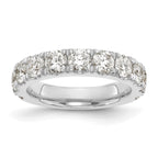 14k White Gold 2 carat Lab Grown Diamond VS/SI+ G+ Complete Wedding Band