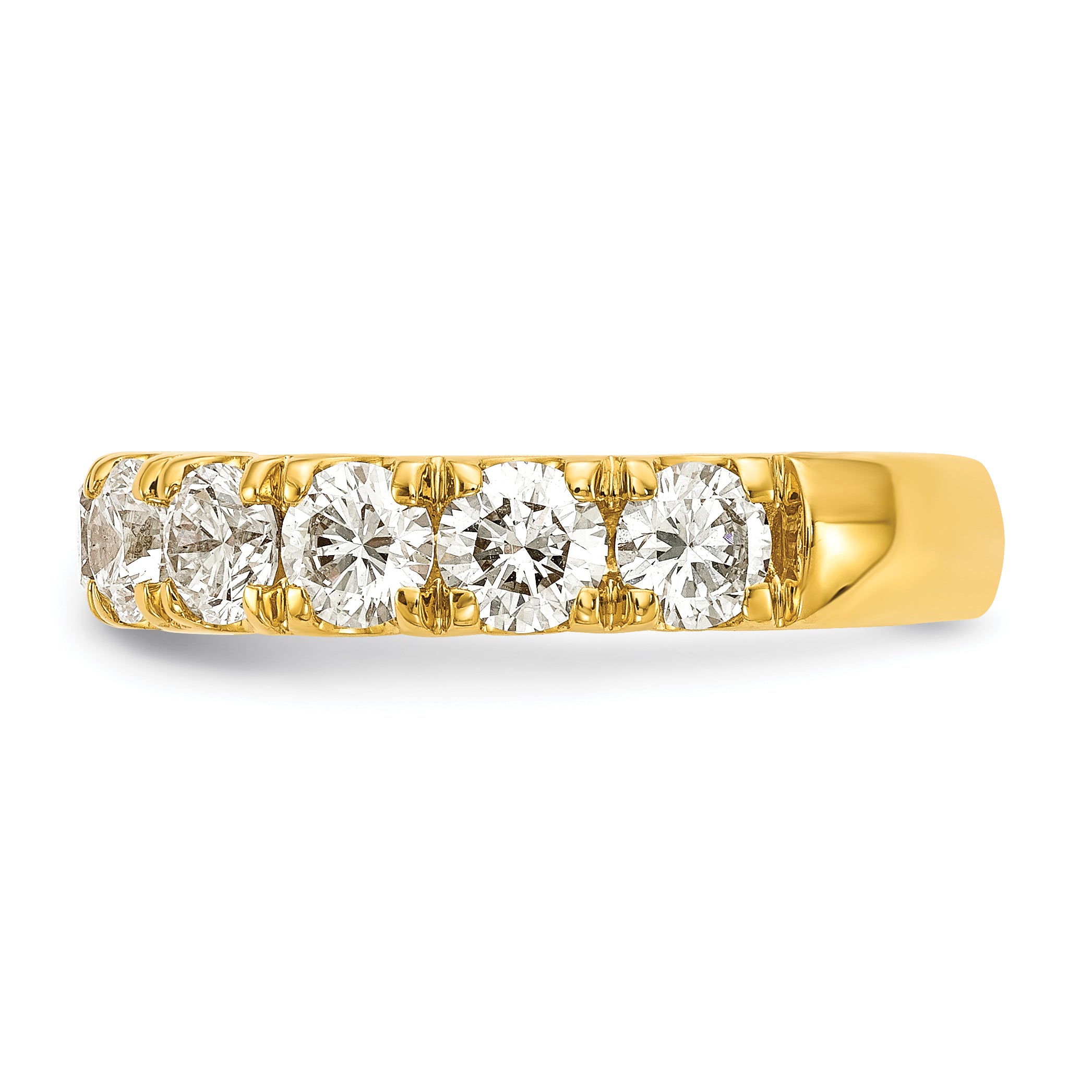 14k 2 carat Lab Grown Diamond VS/SI+ G+ Complete Wedding Band