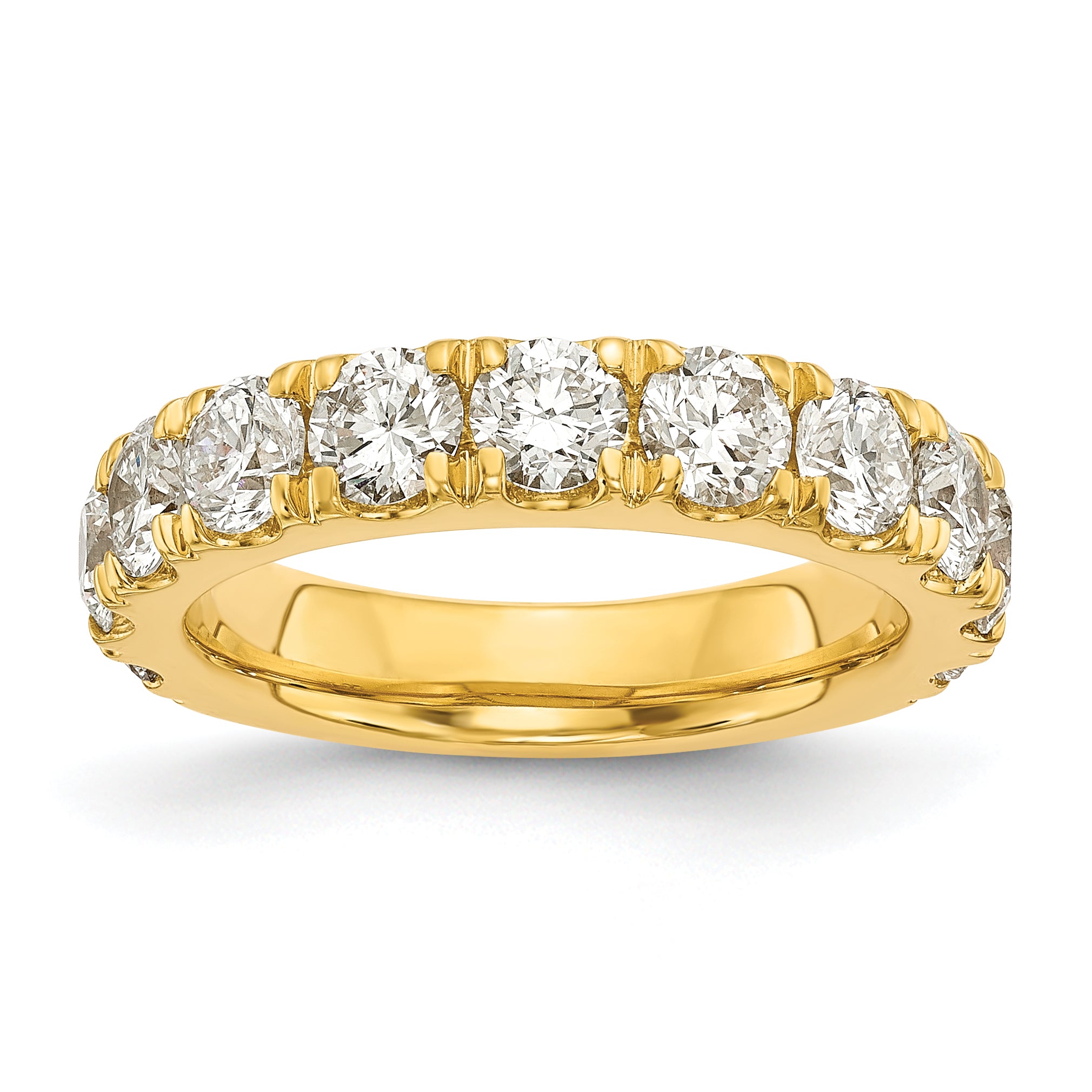 14k 2 carat Lab Grown Diamond VS/SI+ G+ Complete Wedding Band