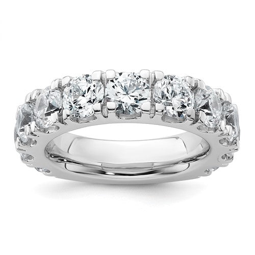 Lab-Grown Diamond Wedding Band in 14K White Gold, 4.9mm (5 1/3 ct. tw., VS+ F+), Size 7 - Sophia Jewelers