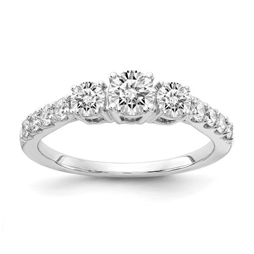 Prong-Set Lab-Grown Diamond Engagement Ring in 14K Yellow Gold, 5.4mm (1 1/2 ct. tw., VS/SI+ G+), Size 7 - Sophia Jewelers