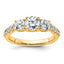 Three-Stone Engagement Ring in 14K Yellow Gold (1 1/2 ct. tw.), Size 7 - Sophia Jewelers