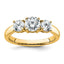 Lab-Grown Diamond Engagement Ring in 14K Yellow Gold, 2.3mm (1 1/2 ct. tw.), Size 7 - Sophia Jewelers