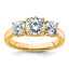 Lab-Grown Diamond Engagement Ring in 14K Yellow Gold (2 ct., VS/SI+ G+), Size 7 - Sophia Jewelers