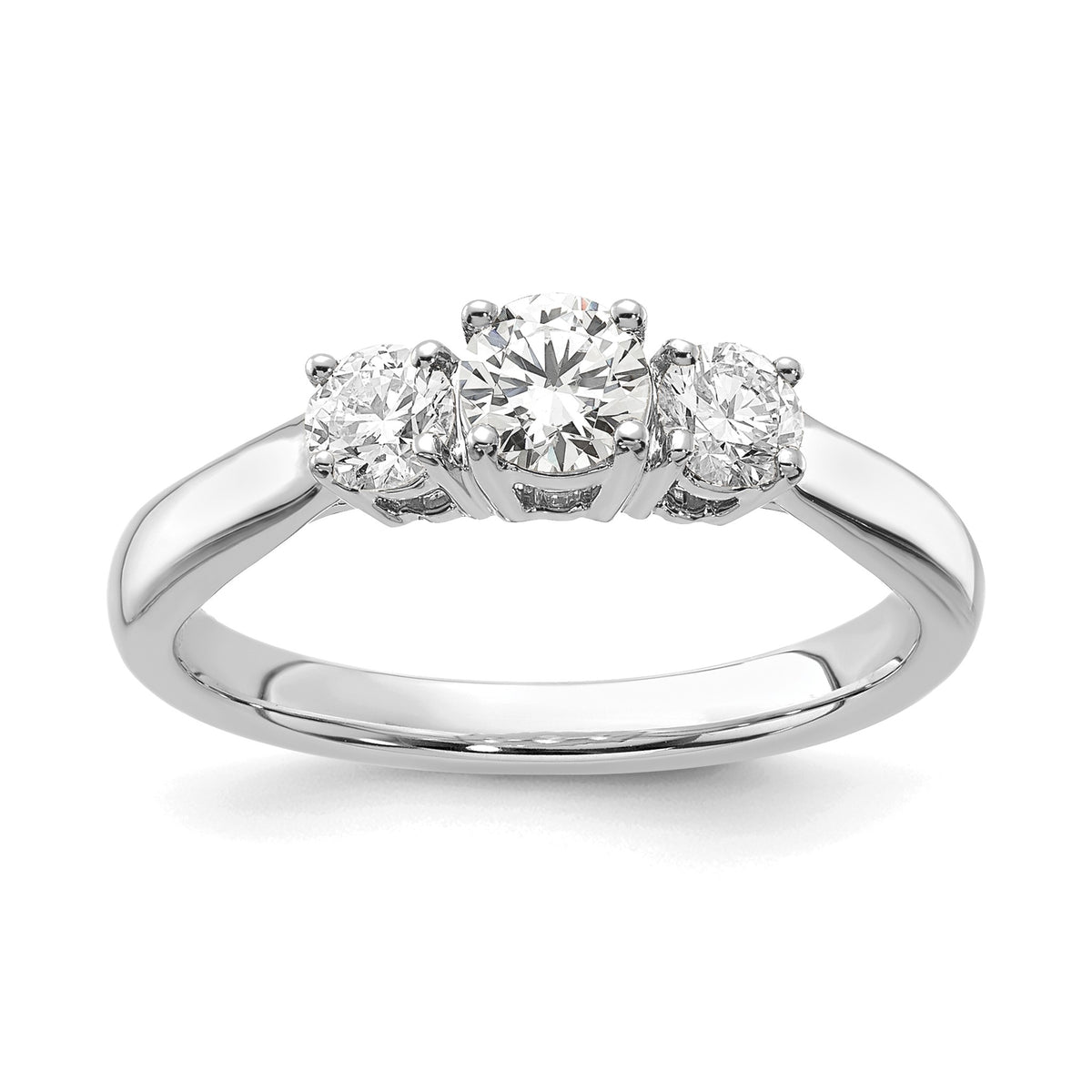 Lab-Grown Diamond Stone Engagement Ring in 14K White Gold (3/4 ct. tw.), Size 7 - Sophia Jewelers Main image