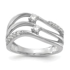 14k White Gold 1/3 carat Lab Grown Diamond VS/SI+ G+ Complete Fashion Ring