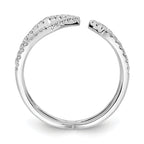 14k White Gold 3/8 carat Lab Grown Diamond VS/SI+ G+ Complete Fashion Ring