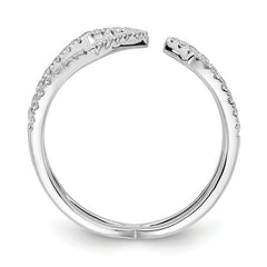 14k White Gold 3/8 carat Lab Grown Diamond VS/SI+ G+ Complete Fashion Ring