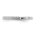 14k White Gold Diamond Band