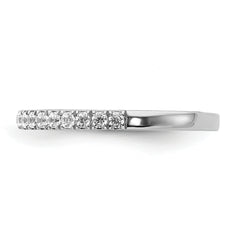 14k White Gold Diamond Band