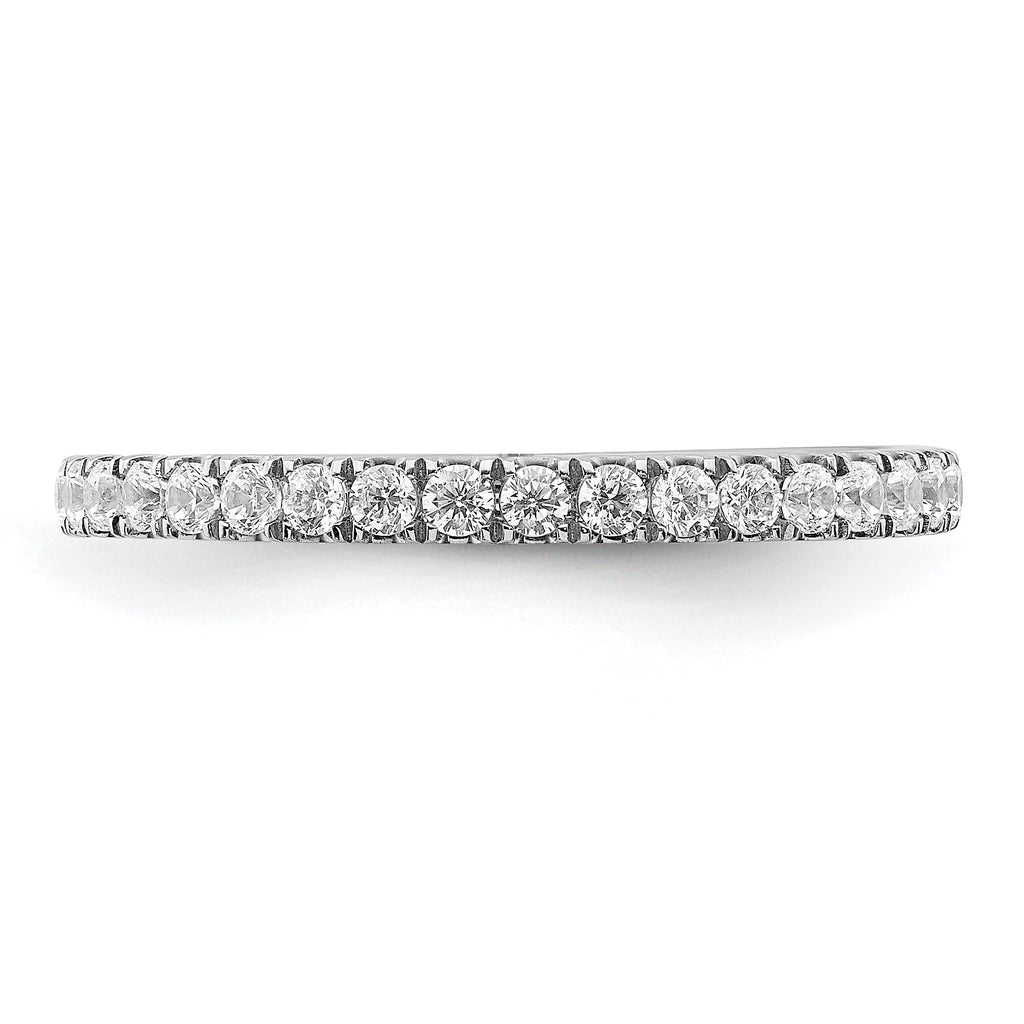 14k White Gold Diamond Band