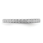 14k White Gold Diamond Band