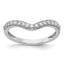 14k White Gold Diamond Ring Guard