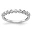 Bezel-Set Lab-Grown Diamond Wedding Band in 14K White Gold, 2.25mm (1/5 ct. tw.), Size 7 - Sophia Jewelers
