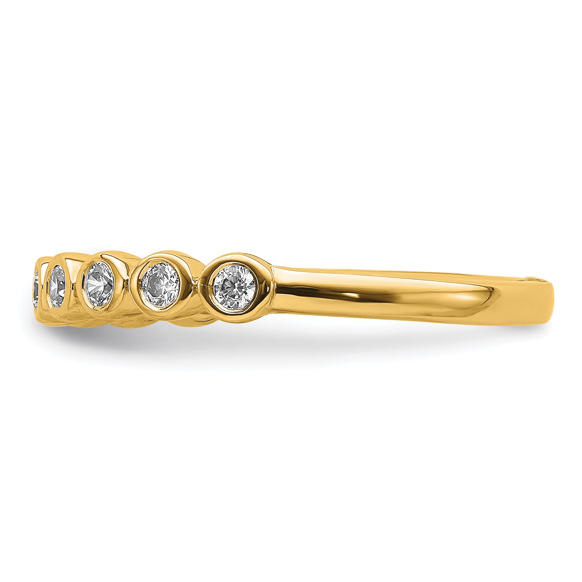14k 1/5 carat Lab Grown Diamond VS/SI+ G+ Complete Fashion Band