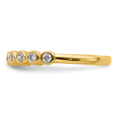 14k 1/5 carat Lab Grown Diamond VS/SI+ G+ Complete Fashion Band