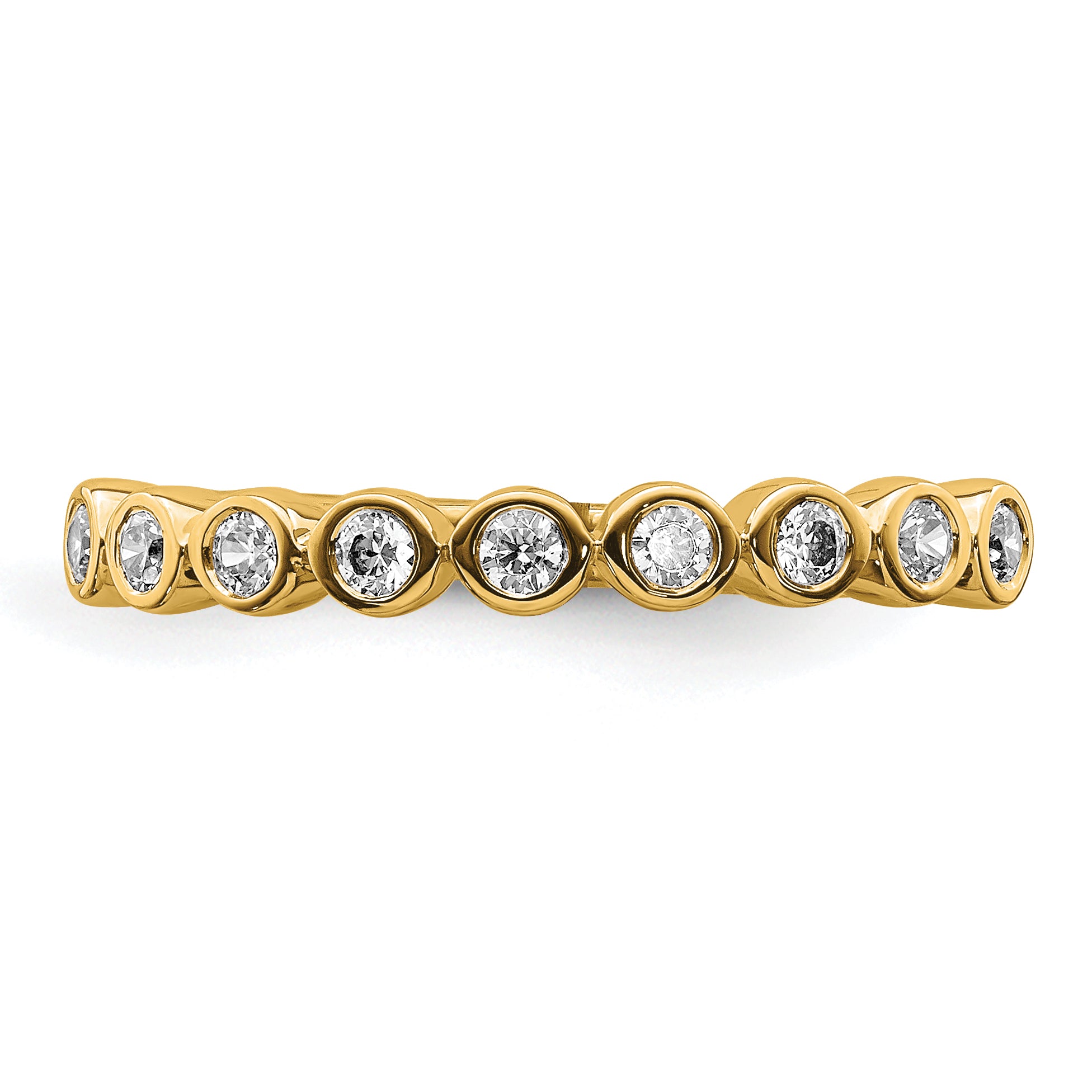 14k 1/5 carat Lab Grown Diamond VS/SI+ G+ Complete Fashion Band