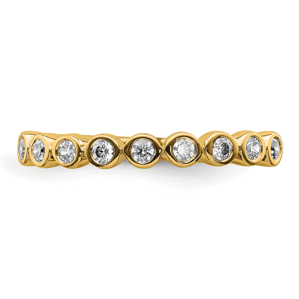 14k 1/5 carat Lab Grown Diamond VS/SI+ G+ Complete Fashion Band