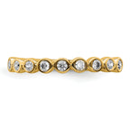 14k 1/5 carat Lab Grown Diamond VS/SI+ G+ Complete Fashion Band