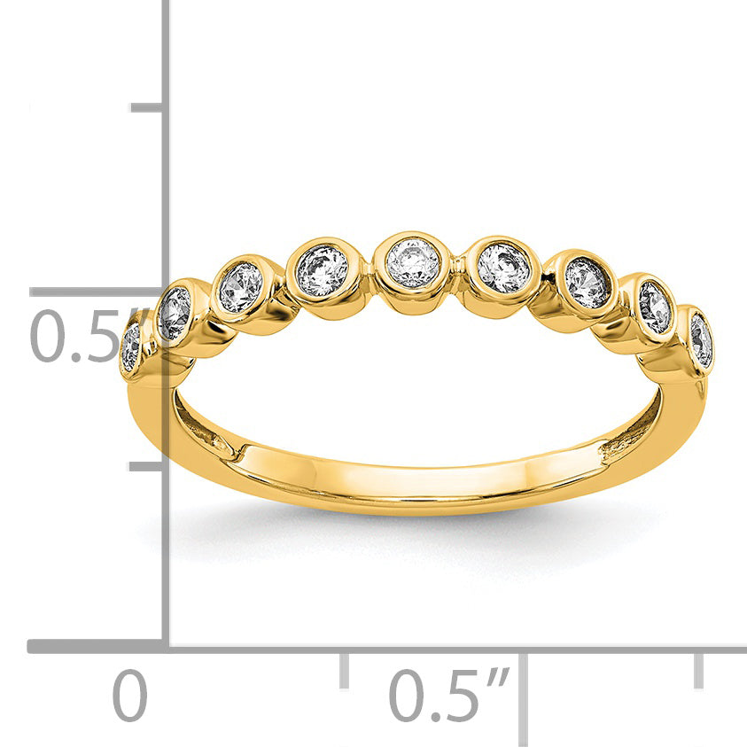 14k 1/5 carat Lab Grown Diamond VS/SI+ G+ Complete Fashion Band