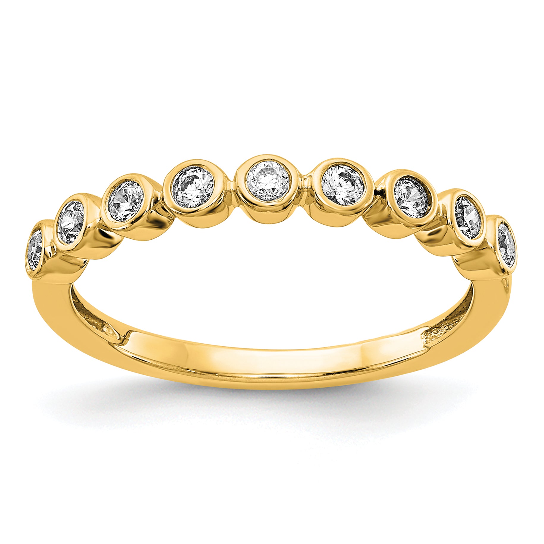 14k 1/5 carat Lab Grown Diamond VS/SI+ G+ Complete Fashion Band Main image