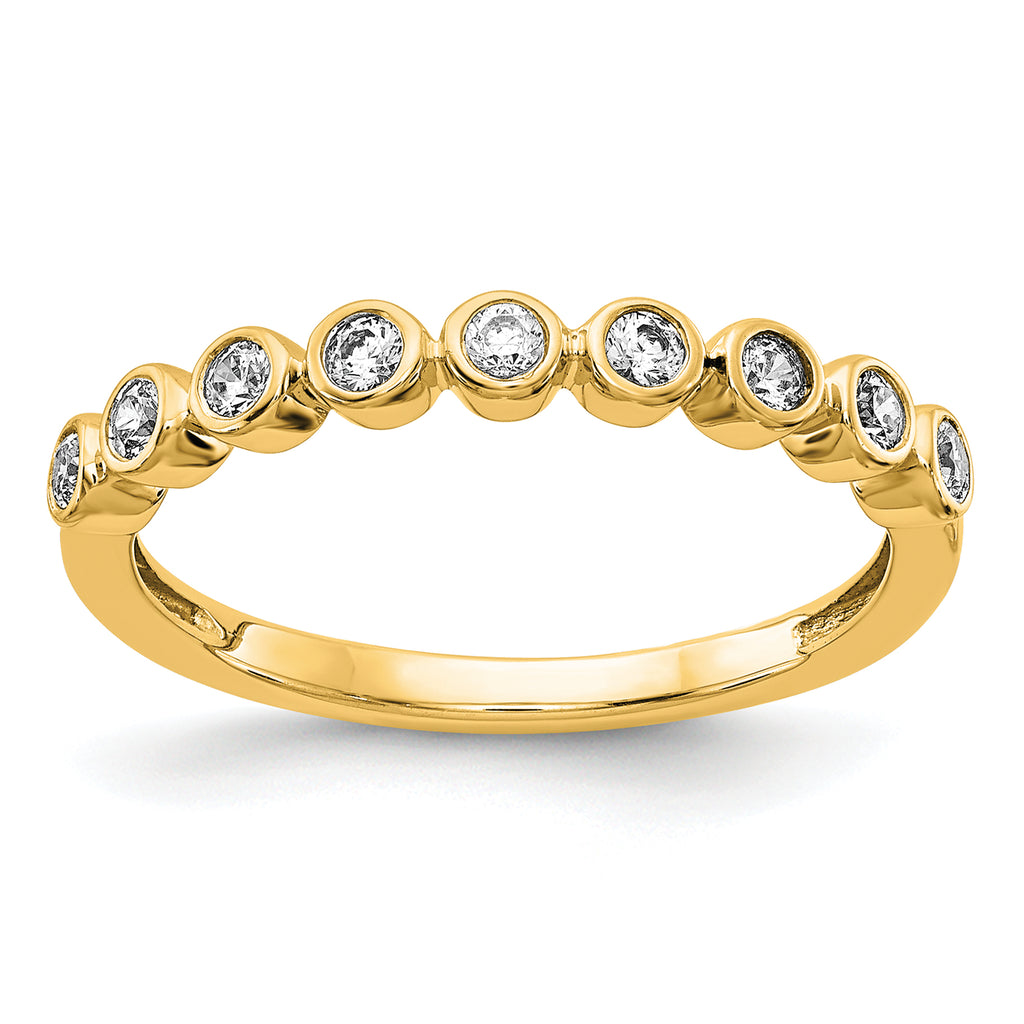 14k 1/5 carat Lab Grown Diamond VS/SI+ G+ Complete Fashion Band