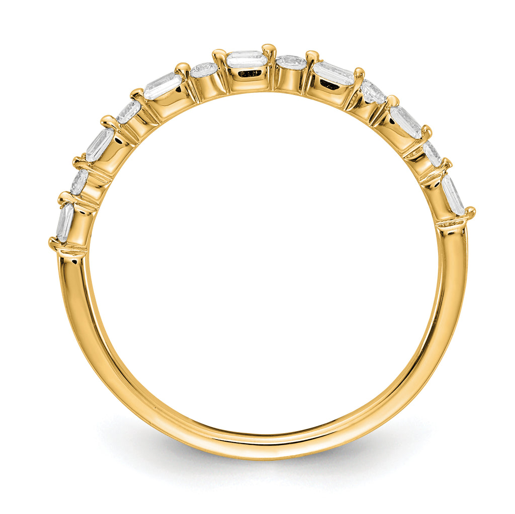 14k Yellow Gold Fancy Diamond Band