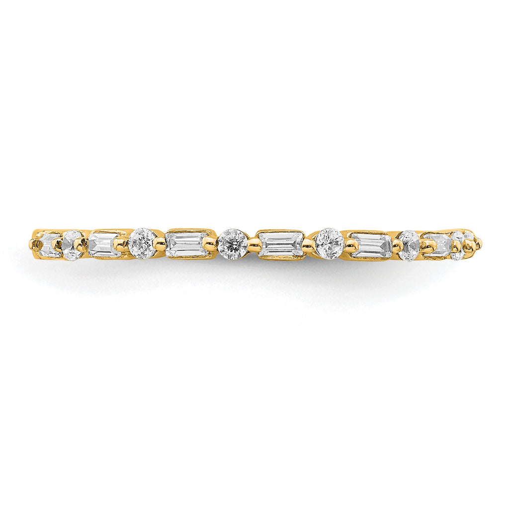 14k Yellow Gold Fancy Diamond Band