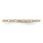 14k Yellow Gold Fancy Diamond Band