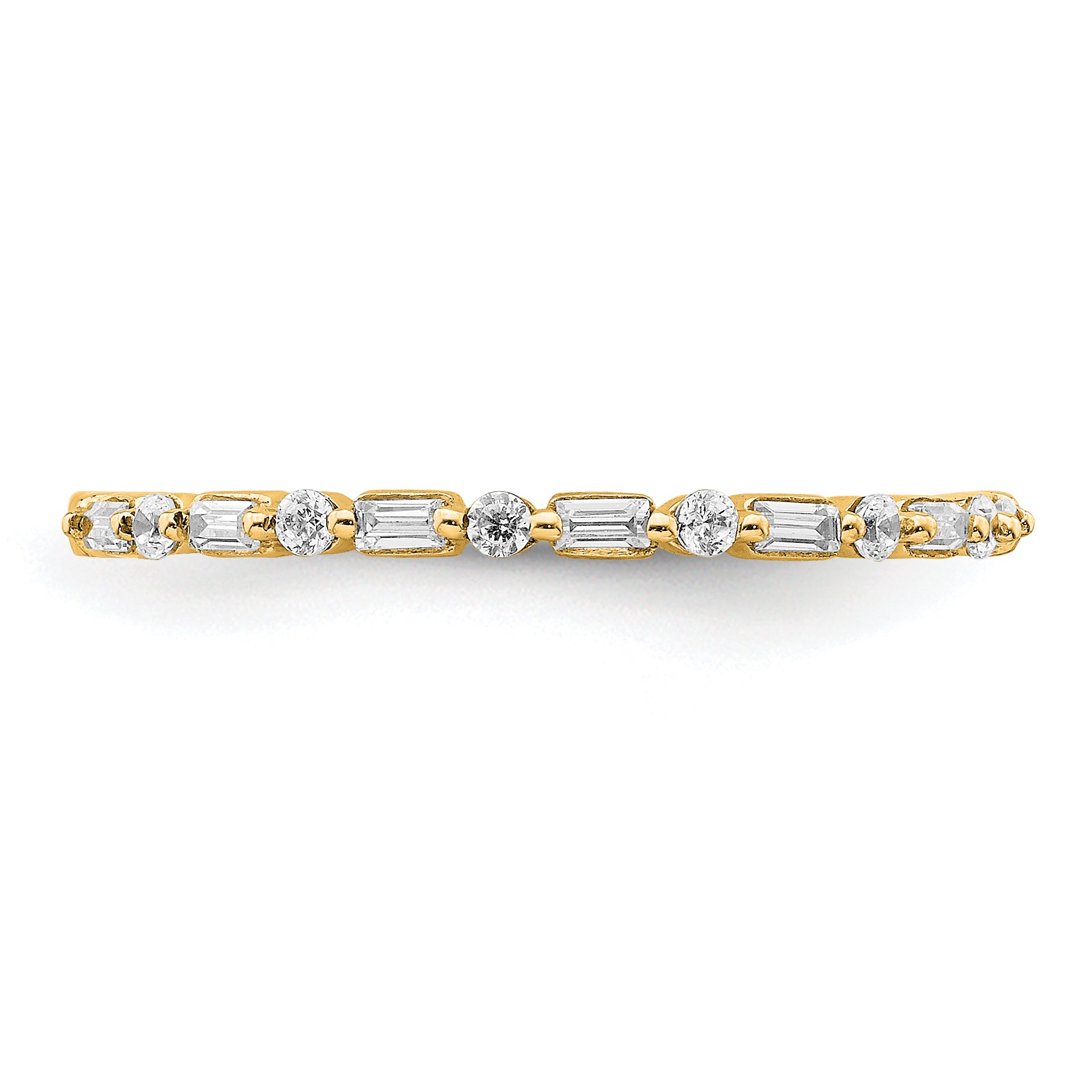 14k Yellow Gold Fancy Diamond Band