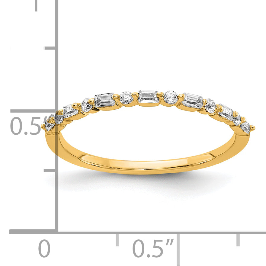 14k Yellow Gold Fancy Diamond Band