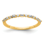 14k Yellow Gold Fancy Diamond Band