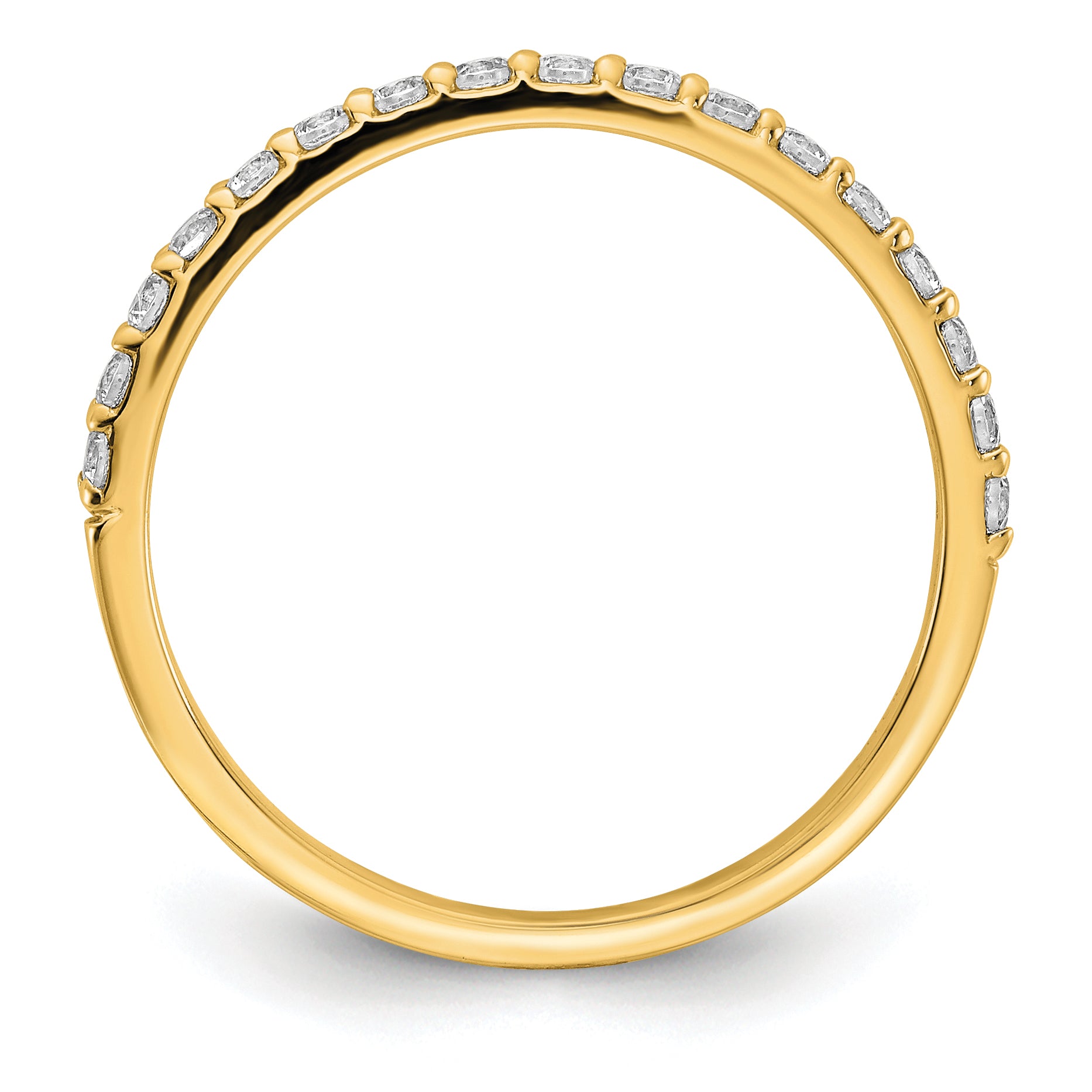 14k 1/3 carat Lab Grown Diamond VS/SI+ G+ Complete Band