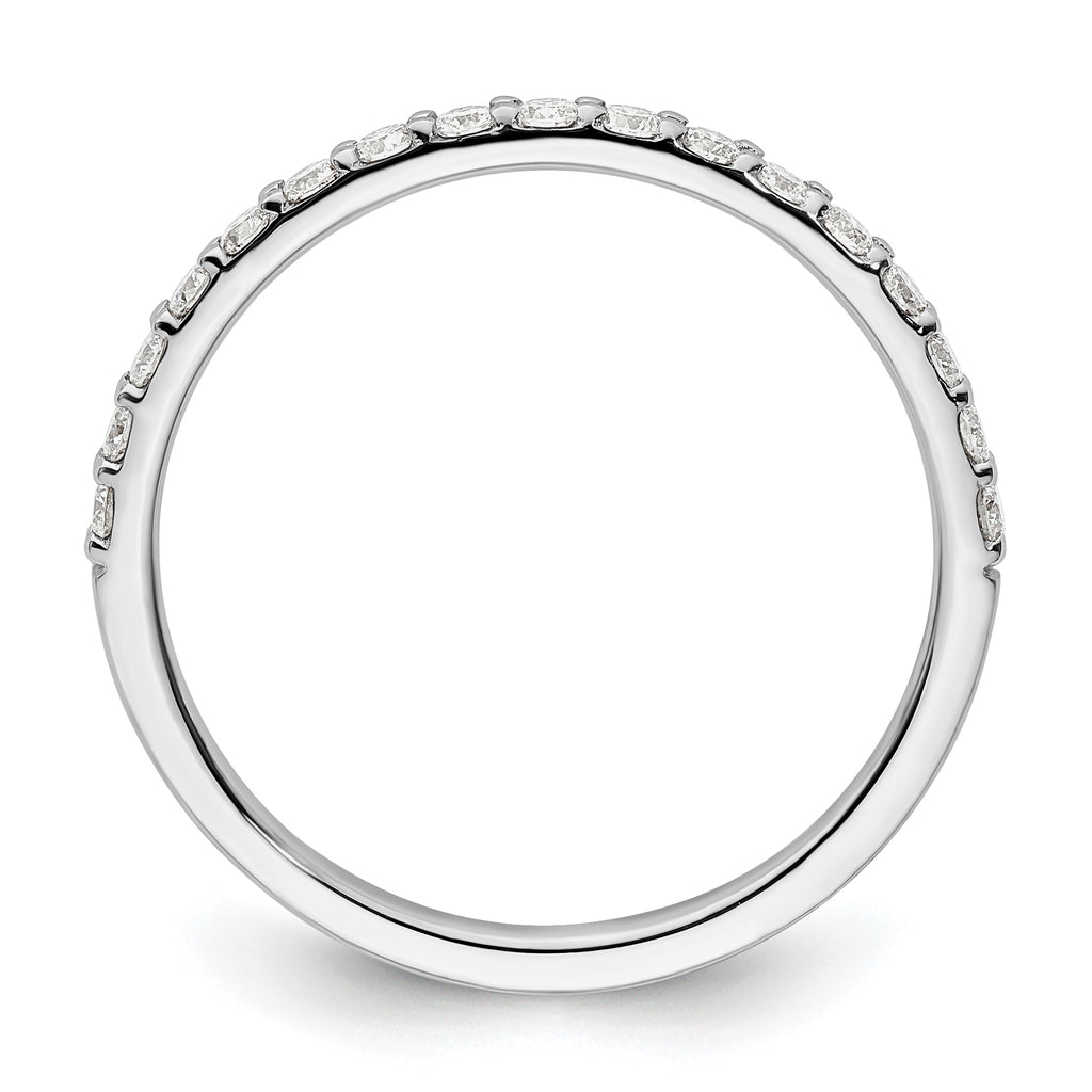 14k White Gold Diamond Band