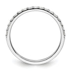 14k White Gold Diamond Band
