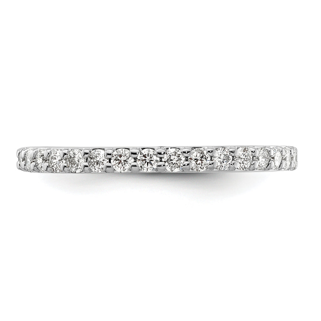 14k White Gold Diamond Band