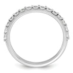 14k White Gold 1/2 carat Lab Grown Diamond VS+ F+ Complete Fifteen Stone Band