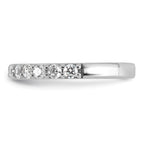 14k White Gold 3/4 carat Lab Grown Diamond VS+ F+ Complete Fifteen Stone Band