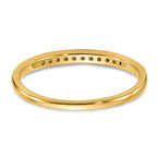 14k 1/10 carat Lab Grown Diamond VS/SI+ G+ Complete Channel Set Band