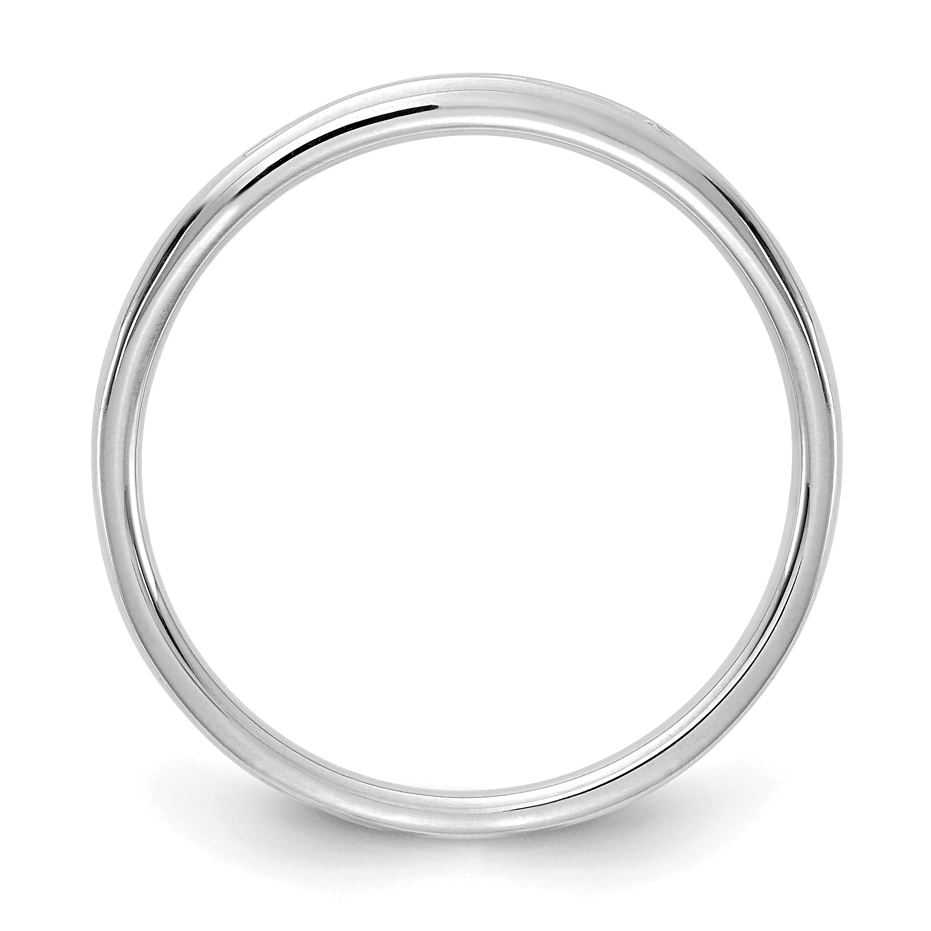 14k White Gold 1/10 carat Lab Grown Diamond VS/SI+ G+ Complete Channel Set Band