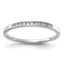 Lab-Grown Diamond Channel-Set Wedding Band in 14K White Gold, 2.25mm (1/10 ct. tw.), Size 7 - Sophia Jewelers