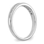 14k White Gold 1/3 carat Lab Grown Diamond VS/SI+ G+ Complete Channel Set Band