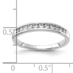 14k White Gold 1/3 carat Lab Grown Diamond VS/SI+ G+ Complete Channel Set Band