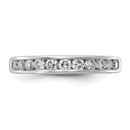 14k White Gold 1/2 carat Lab Grown Diamond VS/SI+ G+ Complete Channel Set Band