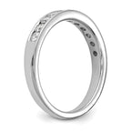 14k White Gold 1/2 carat Lab Grown Diamond VS/SI+ G+ Complete Channel Set Band