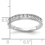 14k White Gold 1/2 carat Lab Grown Diamond VS/SI+ G+ Complete Channel Set Band