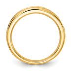 14k 3/4 carat Lab Grown Diamond VS/SI+ G+ Complete Channel Set Band